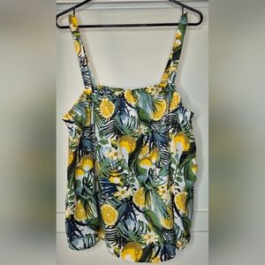 Lemon Print Matchy Top And Shorts Set